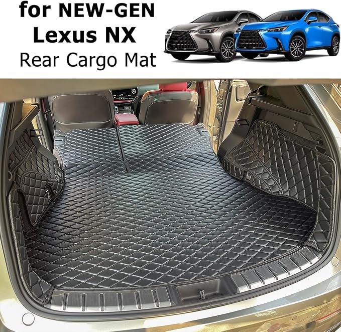Cargo Mat for 2022-2026 New Lexus NX250 NX350 NX350H Trunk Mat ＆ Rear Backrest Mat Cargo Liners Lexus NX All Weather Waterproof Accessories
