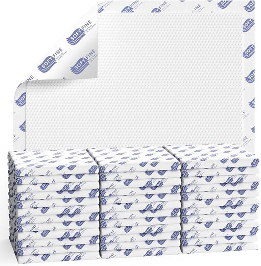 SOFYFINE Tear Resistant Bed Pads 36"x36",60 Count, Disposable Extra Large 135 Gram Heavy Duty Absorbency Adults Incontinence Chucks, XXL Thicken Puppy Pee Pads,10X Absorbency Underpads