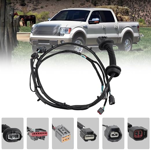 AL3Z14631AAA Rear Left Driver Door Jumper Harness w/Rear Heated Seats | Compatible with 2010-2014 F-150 FX2/FX4/Lariat/Platinum 2011-2013 SVT Raptor 2013-2014 Limited