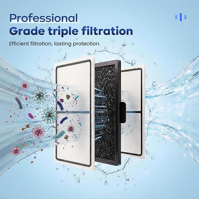 12-Pack EF-S Replacement Filter Cartridges for BF5 BettaFlo Aquarium, Professional Triple Filtration to Keep Water Crystal Clear & Fish Healthy, High-Density Activated Carbon Refills for Fish Tank
