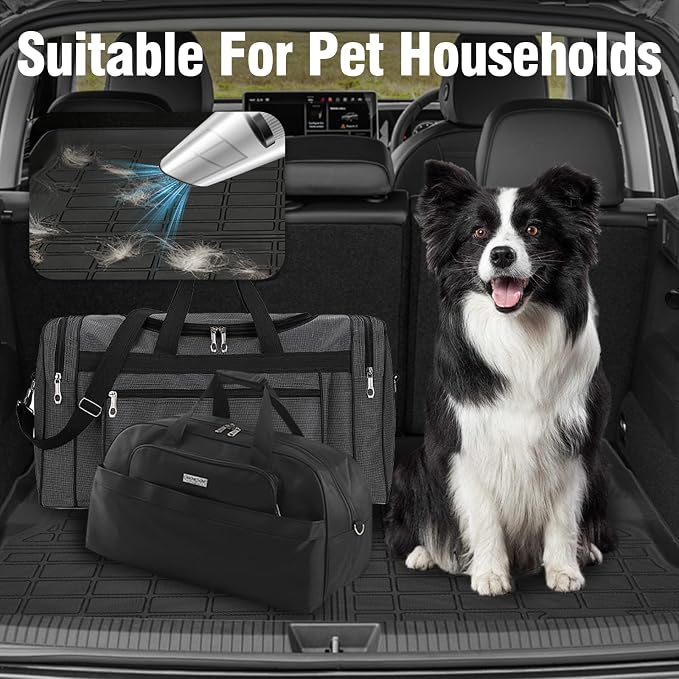 Yakitoko 3D TPE Car Trunk Cargo Liner Mat for Hyundai Santa Fe 2021-2023 Custom Fit All-Weather Waterproof Floor Protection, Heavy Duty & Odorless