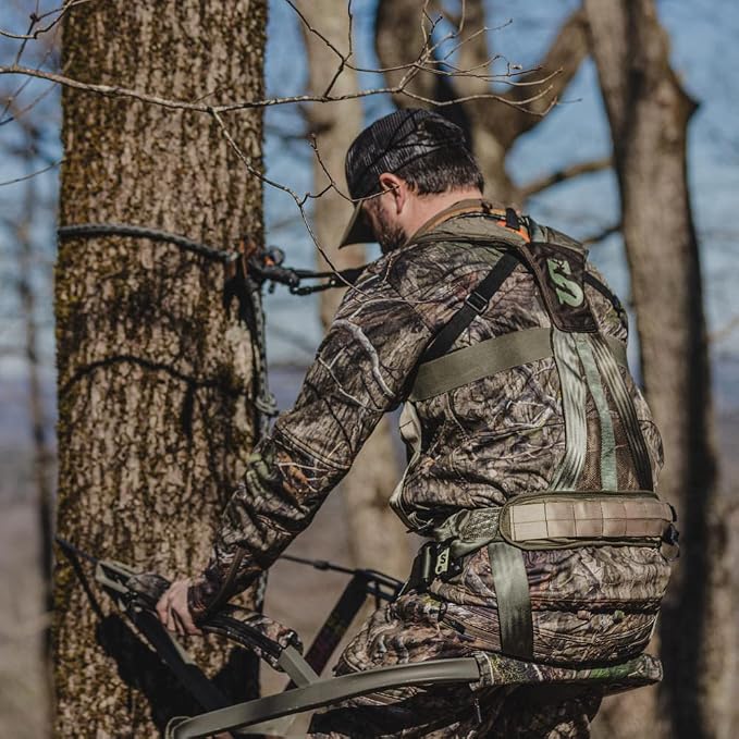 Summit Treestands Men's Pro Safety Harness, Large, Green, Model: SU83082
