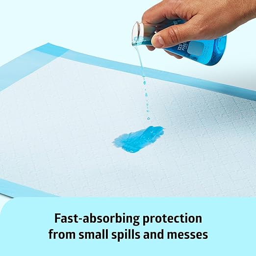 Medline Light Absorbency Underpad, 23" x 36", 150 Count, Disposable Bed, Furniture & Surface Protection, For Kids, Adults, Elderly, Puppy Pad, Changing Pad, Incontinence Pee Pad, Chucks