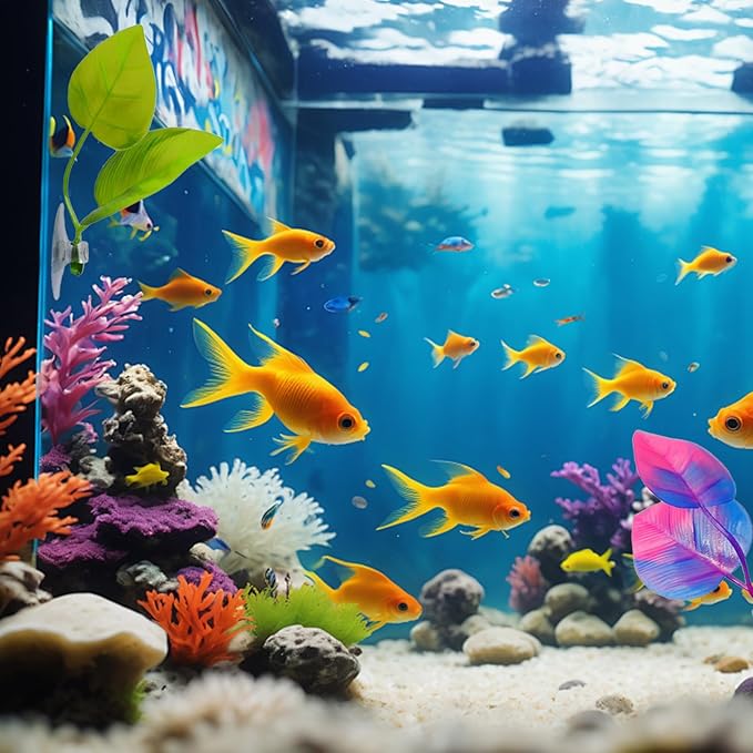 Betta Fish Tank Accessories, 4 PCS Betta Fish Hammock Toys Betta Resting Spot Fish Hideout Will Not Damage The Fish'S Tail Suitable for Sleeping Resting Hiding Playing Breeding
