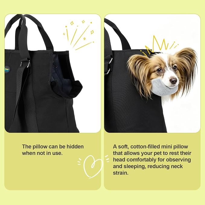 Ownpets Small Dog Pet Purse Carrier for Travel Vet Shopping, Up to14 lbs | small, storage pockets, travel vet shopping, small pets