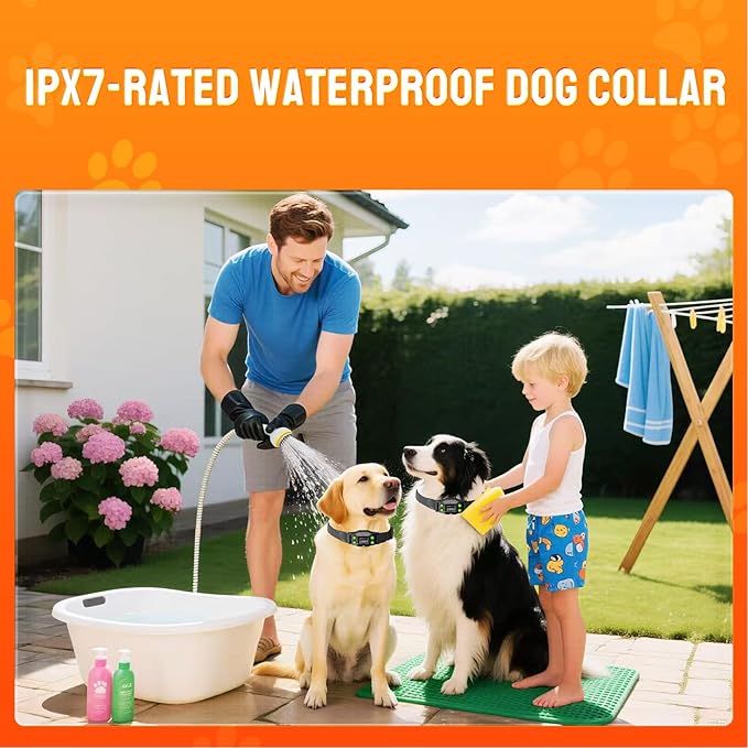 GPS Wireless Dog Fence System with AI Precision Tracking, Electric Dog Fence with Auto & Fixed Training Modes, 25-999yd Outdoor Wireless Containment, IPX7 Waterproof Rechargeable Collar