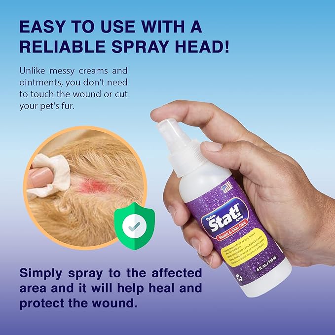 Pet Wound & Skin Care | First-Aid Treatment for Dogs, Cats, Horses | Natural Plant Based Ingredients | Speeds Healing of Cuts, Burns, Hot Spots, Skin Allergies | Soothing Anti-Itch Formula