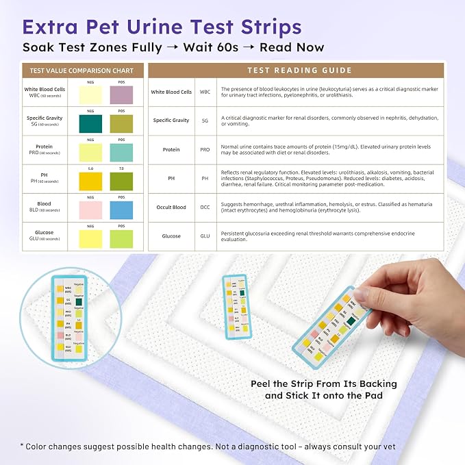 ZOMISIA 3D-Barrier Puppy Pee Pads for Dogs, 12 Cups Absorb & Rise Puffy Gel-Wall Leak-Proof, 26"x30" 25 Counts + 4 Pet Urine Test Strips, Super Absorbent Disposable Potty Training Pads