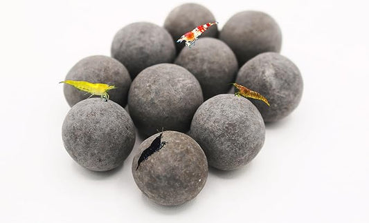 Awesome Industries Betta & Shrimp Tourmaline Mineral Balls Aquarium Water Conditioner Over 30 Elements Improves Water Quality, pH Balance, Health, Color & Breeding (10 Pack Large)