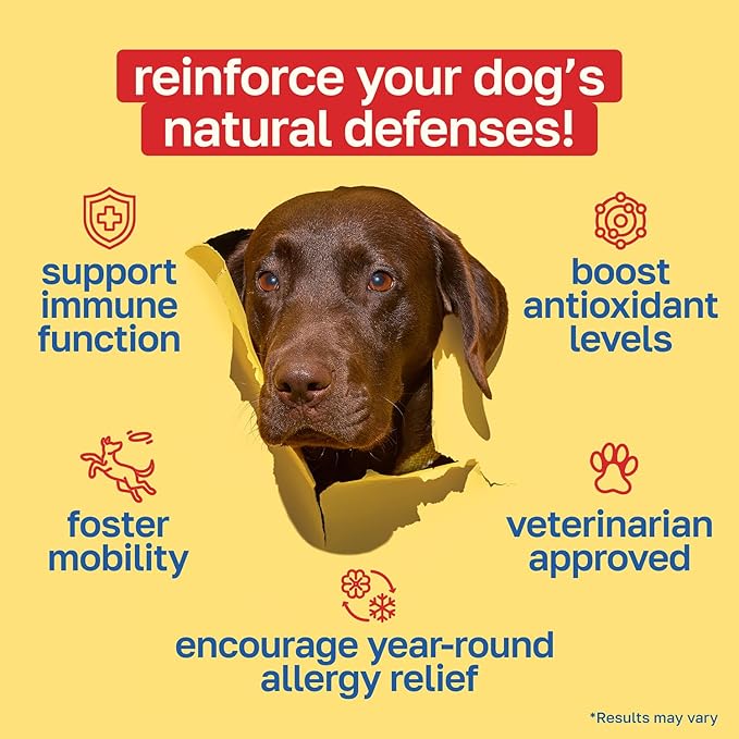 Happy Paws Turmeric Supplement for Dogs, Daily Immune & Joint Support for All Breeds & Ages, with Turmeric, Colostrum & Turkey Tail Mushrooms, Pumpkin Flavor, Non-GMO, 100 Soft Chews
