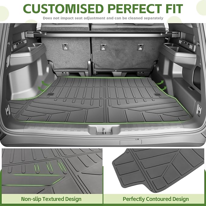 Trunk Mat for 2025 2026 Toyota 4Runner 5 Seats Gas, Rear Cargo Mat All Weather TPE Protector Trunk Liner Accessories(Not for Hybrid EV/i-Force MAX)