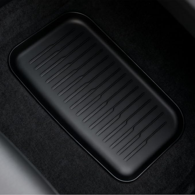 Storage Mats and Cargo Liners Compatible with 2025 2026 New Model Y Juniper, All Weather Rear Cargo Trunk Tray Floor Mat Custom Fit 3D Tech Waterproof Durable TPO Accessories