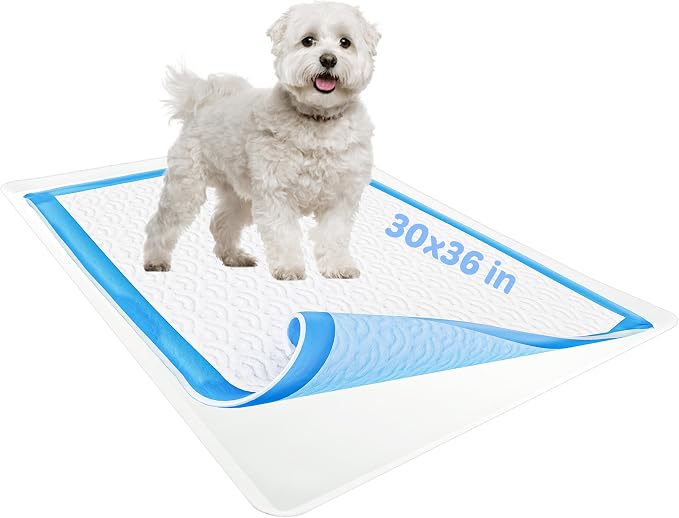 Dog Pee Pad Holder - Fits Up to 30” x 36” Pee Pad - 1 Pack - White | Stable Grip, Soft Edges, Quick Wipe Silicone Surface, Dog Pad Holder for Indoor Flooring Protection