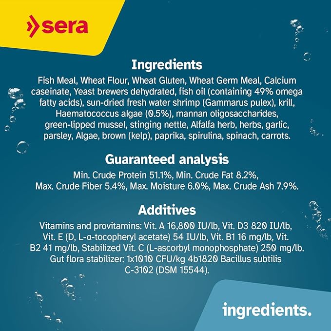 sera Discus ImmunPro Nature 4 oz. | Complete Growth Food for Discus Fish | with Probiotics & Astaxanthin | No Dyes & Preservatives Consisting of Soft Granules | Supports Immune System