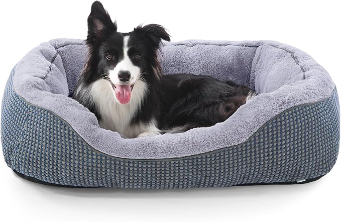Dog Bed Medium Size, Orthopedic Warming Soft Calming Sleeping Durable with Anti-Slip Bottom