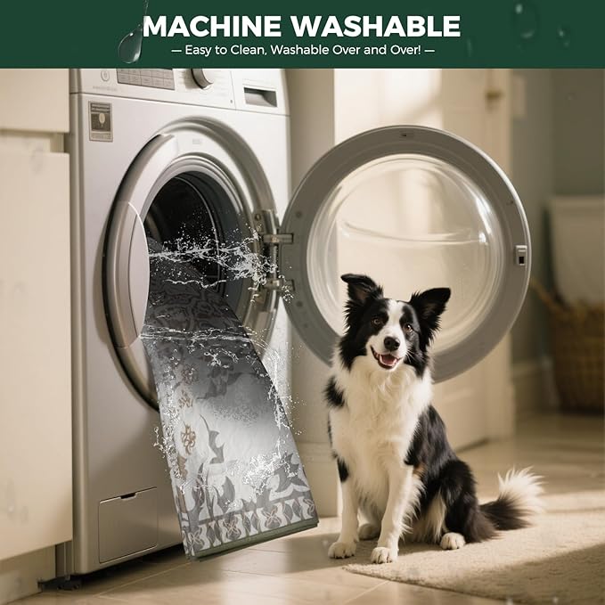 FXW Washable Pee Pads for Dogs, Super Absorbent, 27" x 41", 2 Packs | Machine washable, Non-slip backing