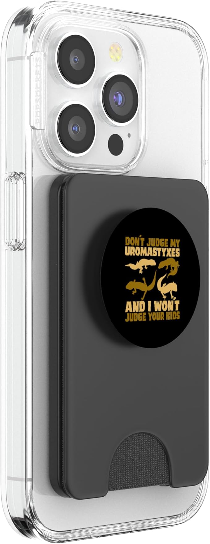 Don't Judge My Uromastyxes Don't Judge Kids PopSockets PopWallet for MagSafe