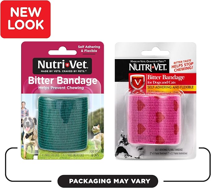 Nutri Vet Bitter Bandage, Self Adhesing Flexible Bandage, 2" (Package Varies)