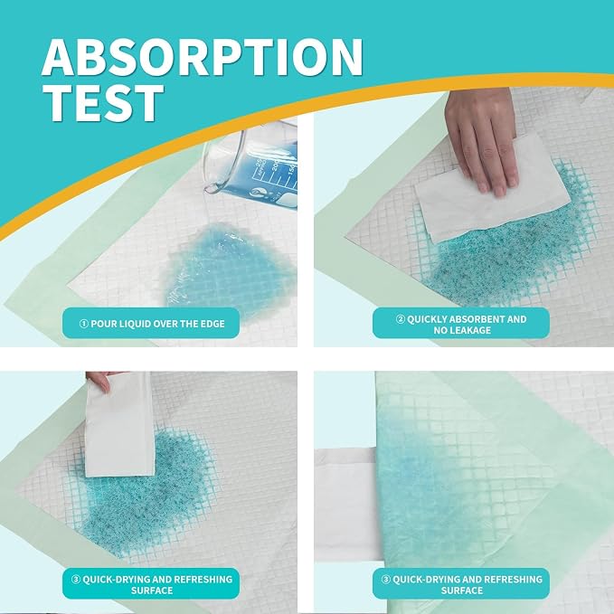 MILDPLUS Extra Large Disposable Bed Pads 40"X36" Chucks Pads for Adult | Super Absorbent Underpads, 130G Heavy Duty, Waterproof, For Incontinence, Protection Pads for Bed, Sofa, and Chair