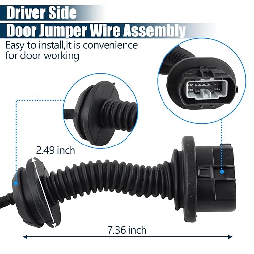 AL3Z14631AAA Rear Left Driver Door Jumper Harness w/Rear Heated Seats | Compatible with 2010-2014 F-150 FX2/FX4/Lariat/Platinum 2011-2013 SVT Raptor 2013-2014 Limited