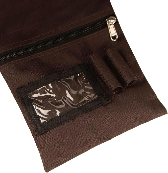 Jeffers Poplar Head Grooming Bag – Horse Grooming Organizer Tote with Pockets for Brushes, Tools, Clippers, Shampoo, Detangler – Stable Barn Kit Carrier for Horses, Pets, Plymouth Brown Plaid