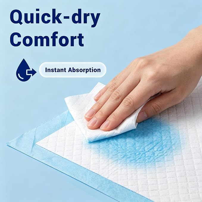 30"x36" Bed Pads Disposable Adult 7-Layer Extra Large 50 Count | Overnight Protection for Incontinence, Super Absorbent Chucks Underpads, Leakproof, Pee Pads for Dogs, Elderly, Kids, Pets