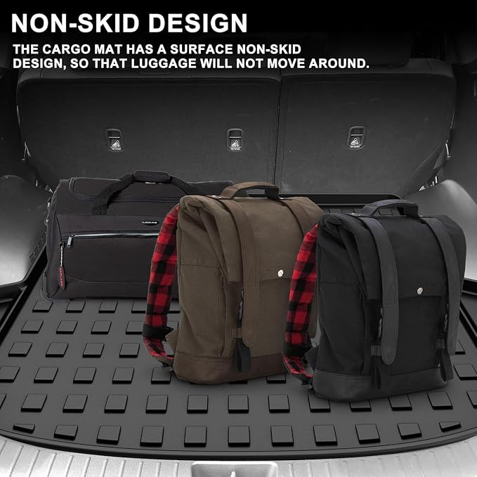 Cargo Mat Custom Fit for 2022-2025 2026 Hyundai Tucson Cargo Liner Trunk Mat - All Weather Cargo Mat Trunk Liner for 2026 2025 2024 2023 2022 Tucson Accessories Black