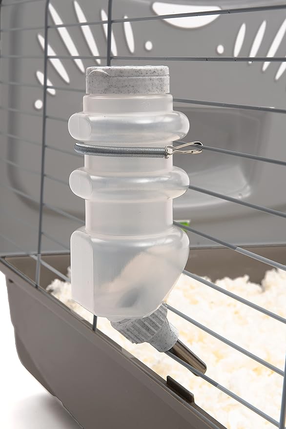 Lixit® Top Fill No Drip Water Bottles for Rabbits, Ferrets, Hamsters, Guinea Pigs, Rats, Chinchillas and Other Small Animals - Made in USA (Granite (Pack of 2), 16 Ounce)