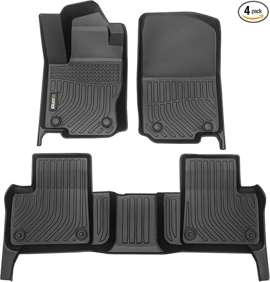 HAFIDI® Floor Mats Fit for 2012-2019 Mercedes Benz ML/GLE/GL Series All Weather Protection TPE Car Floor Liners, Fits 1st & 2nd Row Full Set Custom Accessories, Black