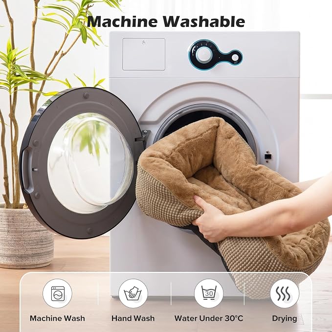 Large Dog Beds Large Sized Dog, Washable Orthopedic Warming Soft Sleeping Durable with Anti-Slip Bottom