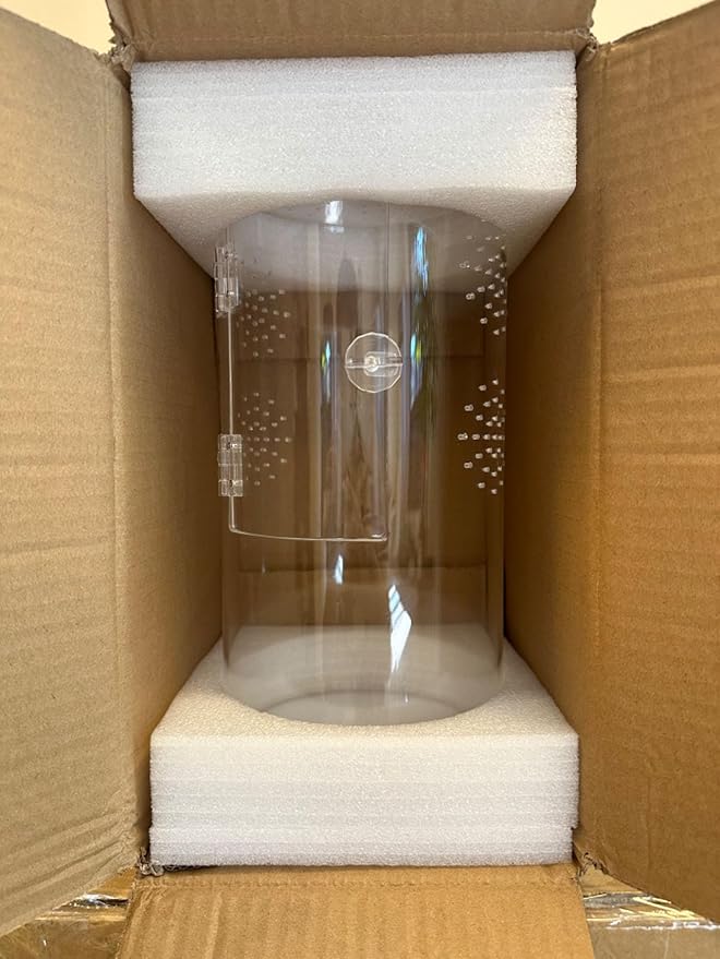 Front Opening Terrarium Jumping Spider Enclosure,Tall Arboreal Tarantula Enclosure Terrarium with Cross Ventilation,Waterproof Acrylic Reptile Enclosure