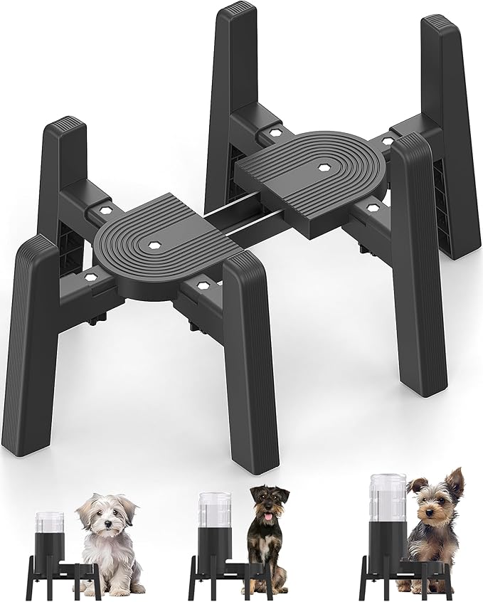 Dog Water Dispenser Stand, Pet Automatic Feeder Holder [Stand Only] | Elevated Pet Water & Food Bowl for Medium Dogs, Stable and Anti-Slip Raised Bowl