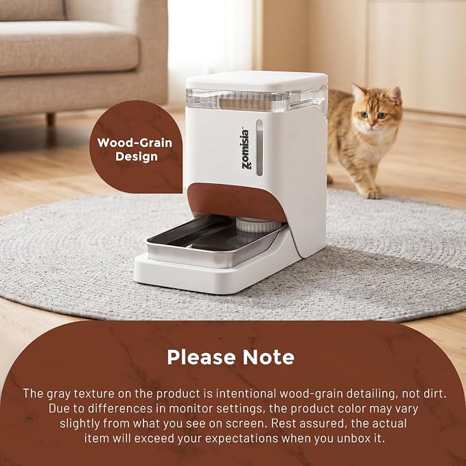 ZOMISIA Automatic Dog Water Dispenserr 6L with Stainless Steel Bowl, Automatic Water Bowl Dispenser for Cats, 1.6 Gallon Pet Waterer 100% BPA Free, White