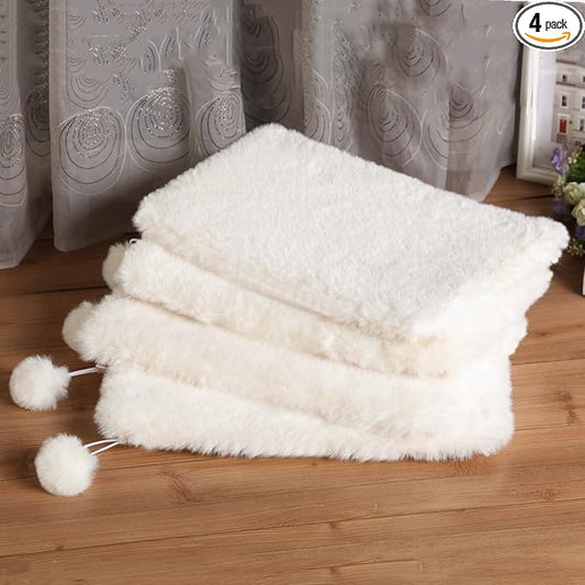 SHENGOCASE 10.6" x 17.5" Faux Rabbit Fur Cat Dog Bed Cushion Pad Mat for Cat Wall Box Furniture, Wall Bed Perch