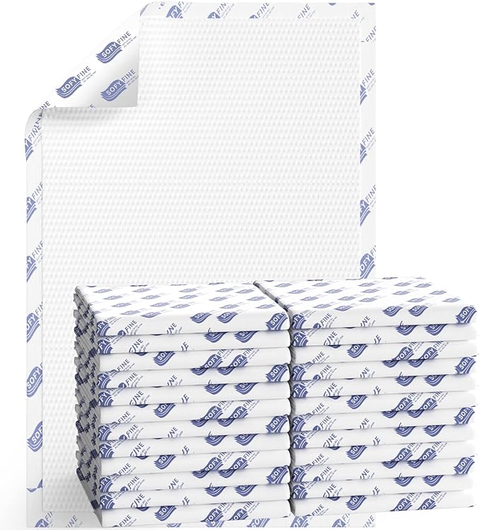 SOFYFINE Biggest Chucks Disposable 57"x36" Tear Resistant 215 Gram Heavy Duty Adults Incontinence Bed Pads, 5XL Extra Large Thicken Puppy Pee Pad, 10X Absorbency 360 Lb Transfer[10 Pads]