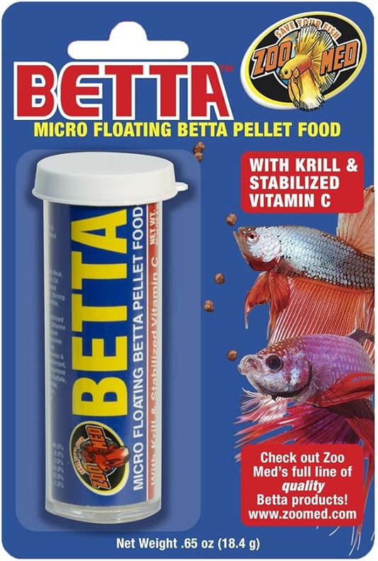 (2 Pack) Betta Micro Floating Betta Pellet Food