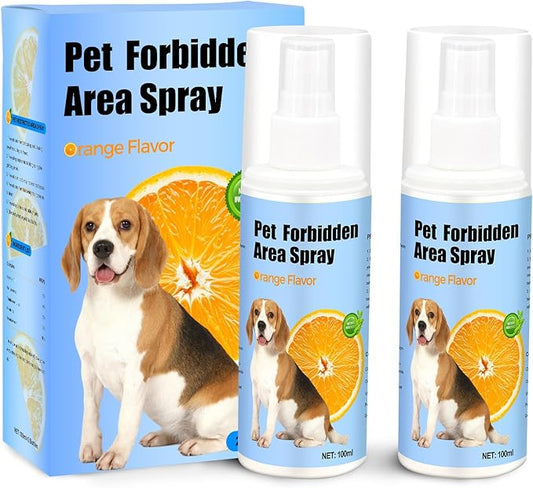 No Chew Spray for Dogs 2 Pack (100ML) Natural Ingredients Bitter Apple Spray for Dogs Alcohol Free Deterrent Spray to Stop Chewing Barking Marking and Nibbling