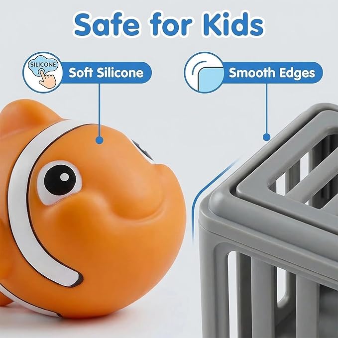 Underwater Dive Rescue Toys, 6 Pcs Kids Pool Diving Toys, Diving Cages Toy with Floating Animals, Summer Underwater Swimming Dive Pool Games Accessories for Boys Girls