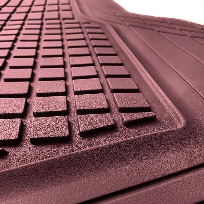 Motor Trend FlexTough Rear Cargo Mat – Heavy-Duty Trimmable Car Trunk Mat for Back of SUV, Universal Rear Cargo Liner for SUV, Flexible Trunk Liner, Automotive Floor Mats & Cargo Liners (Burgundy)