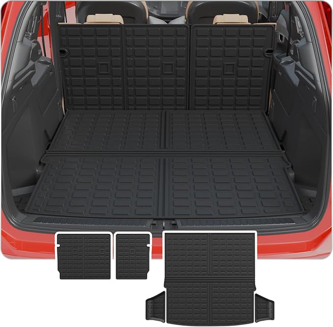 Cargo Mat Compatible with 2023 2024 2025 2026 Mazda CX50 Trunk Mat Trunk Liner Cargo Liner TPE All Weather Back Seat Cover Protector 2024 CX-50 Accessories (Trunk Mat+Backrest Mats)