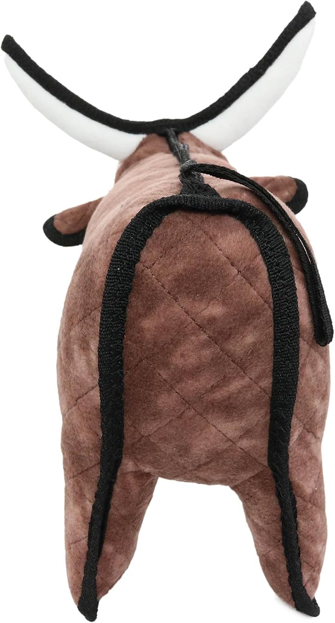 TUFFY® : 2 Pack Medium Bull Dog Toy: Ultra Durable Plush Toy with Multiple Layers & Reinforced Seams, Washable and Floats, Original Construction