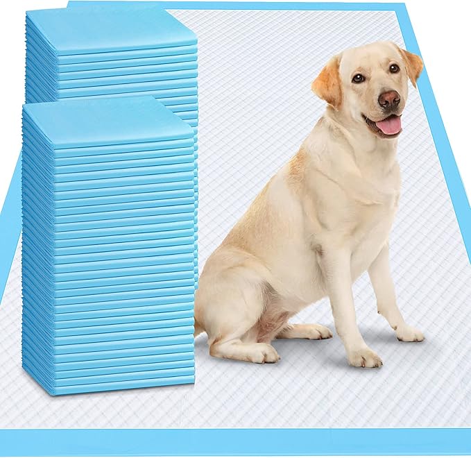 Gimars 4XL 36"x36" Thicken Heavy Absorbency Dog Pee Pad Extra Large- Jumbo Disposable Polymer Quick Dry No Leaking Pee Pads for Dogs, Cats, Rabbits Pets 45 Counts