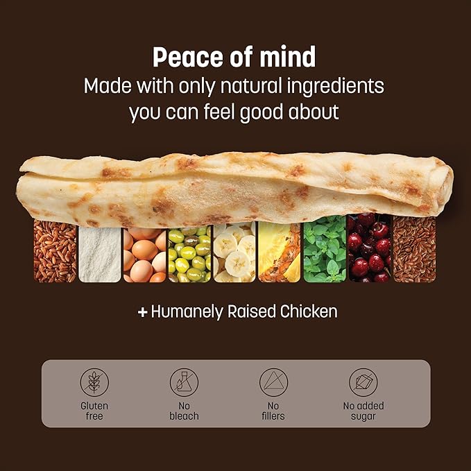 Earth Animal No Hide Stix - Rawhide Free Dog Chews Sticks 40 Count Chicken | Small Sticks Chicken Flavored Natural Rawhide Free Long Lasting Dog Chews - Pet Treats for Small Dogs and Cats
