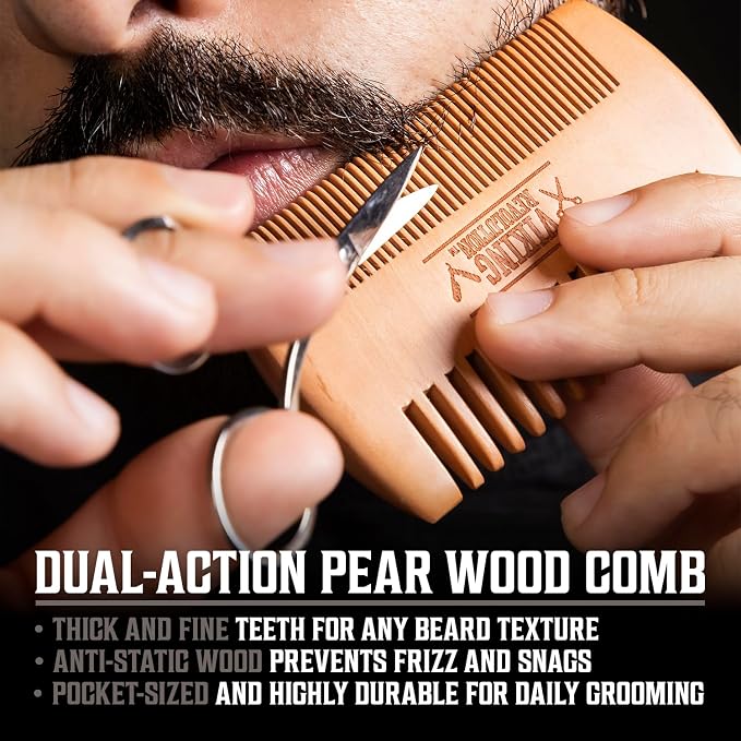 Viking Revolution Ultimate Beard Kit - Classic, 5 Pcs with Metal Box | Includes Beard Brush, Beard Comb, Beard Balm, Beard Oil, Beard & Moustache Scissors - Perfect Gift Set for All Beard Types