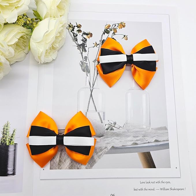 2Pcs Fish Hair Bow Clips Ocean Theme Accessories for Halloween Costume Dress up Birthday Party Supplies 3.5 Inch