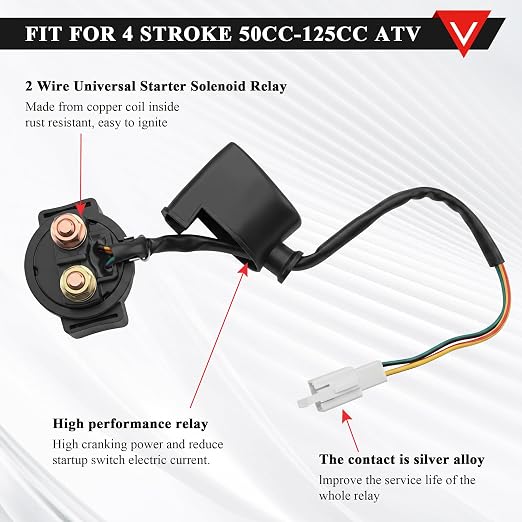 PRO BAT Full Electrics Wiring Harness Kit | for 50cc 70cc 90cc 110cc 125cc Chinese ATV Quad Bike 4 Wheeler Baja SunL Taotao Coolster JCL with CDI Coil Magneto Stator