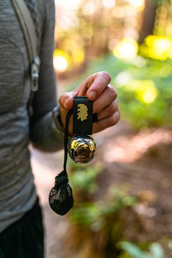Coghlan's Magnetic Bear Bell with Silencer - Hiking Safety Gear for Wildlife Alert - Yellow