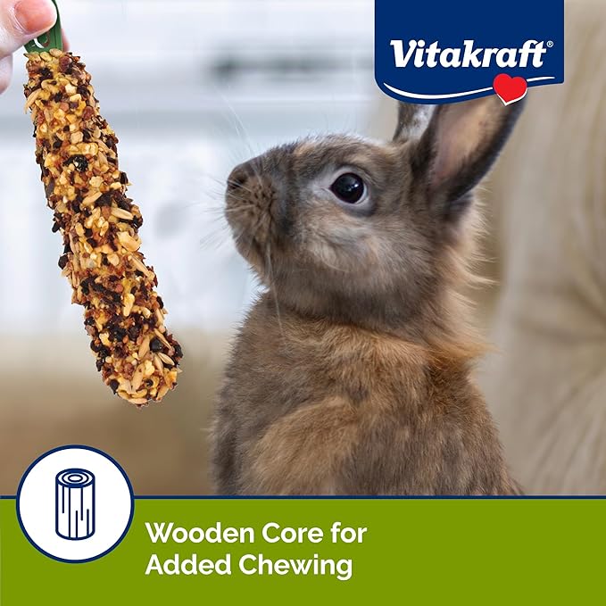 Vitakraft Crunch Sticks Rabbit Treat - Apple and Cherry - Rabbit Chew Sticks