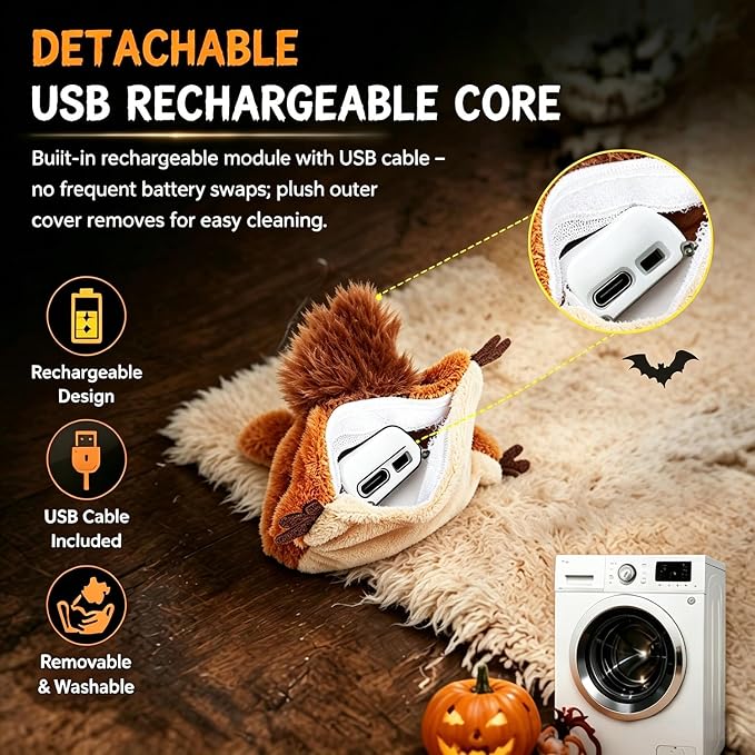 Flying Bat Dog Toy – Interactive Flap Wing Bat Toy for Dogs, Flying Bats Toy for Large Dogs, Dog Toy Flyings Bats，3
