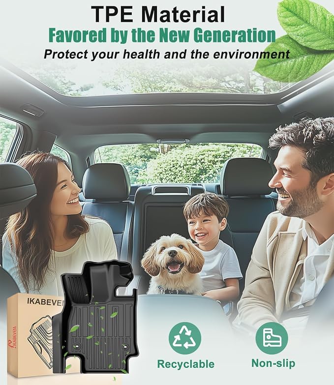 Original Floor Mats for 2022-2025 Lexus NX NX250/ NX350/ NX350h - Custom Fit All Weather TPE Heavy Duty Car Mats 1st and 2nd Row for NX Accessories